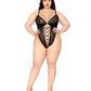 Black Snake Print Teddy