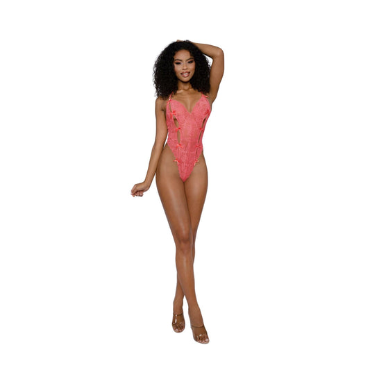 Lace Teddy with Bows