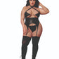 Black Fetish Bustier & G-String