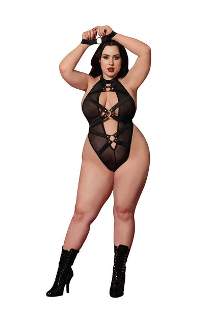 Black Fetish Teddy & Restraint