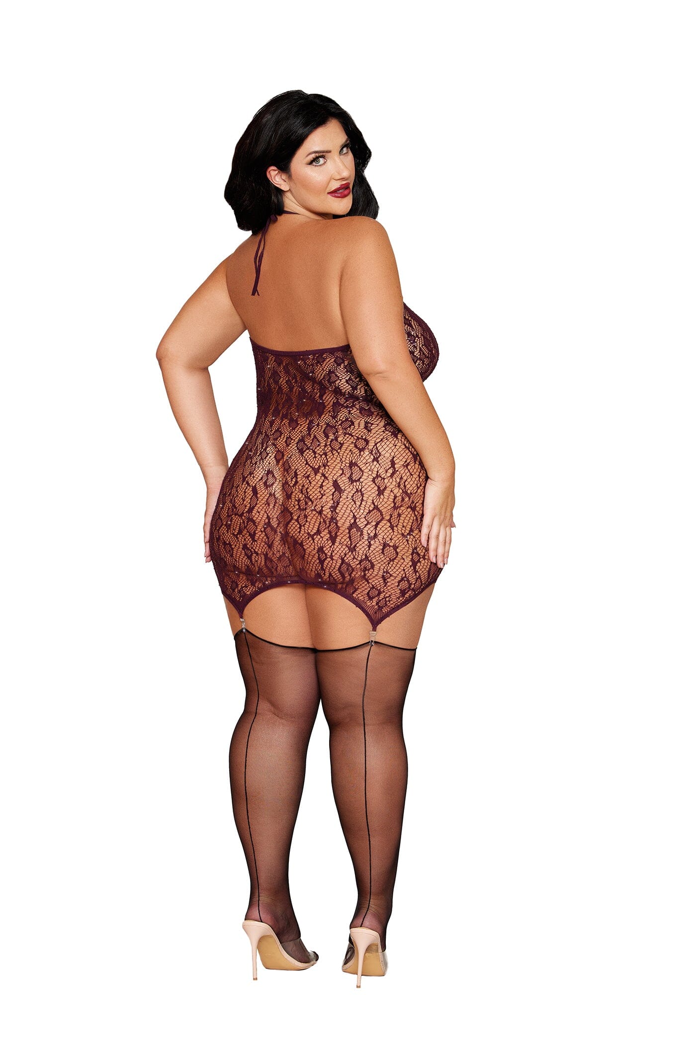 Cherry Lacquer Garter Slip