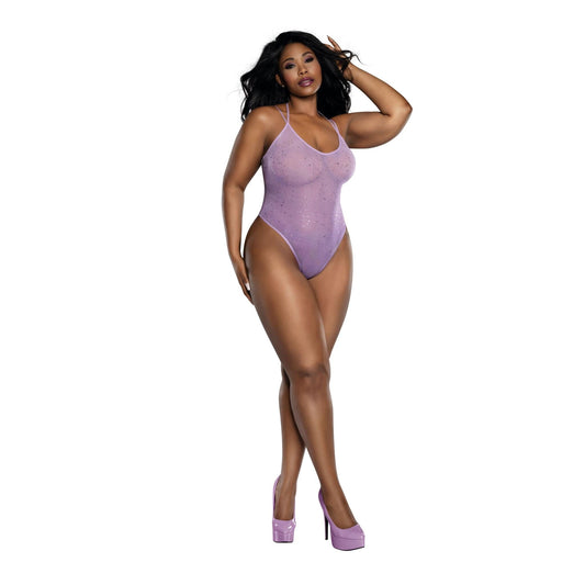 Ombre Glitter Mesh Bodysuit