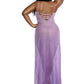 Ombre Lily Glitter Mesh Gown