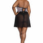 Onyx White and Black Babydoll