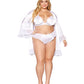 Matte Satin Robe, Bralette, and Thong Set