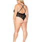 Mosaic Lace Teddy & Sheer Skirt