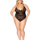 Mosaic Lace Teddy & Sheer Skirt