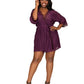 Stretch Mesh Chemise & Robe Set
