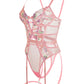 Pink Deluxe Floral Embroidered Bodysuit