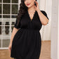 Lace Trim Deep V Night Dress