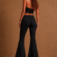 Rockstar Rouge Flare Copper Suede