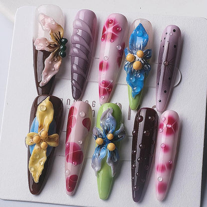 Handmade Nail Wear Nail Art Reusable Press on Nails