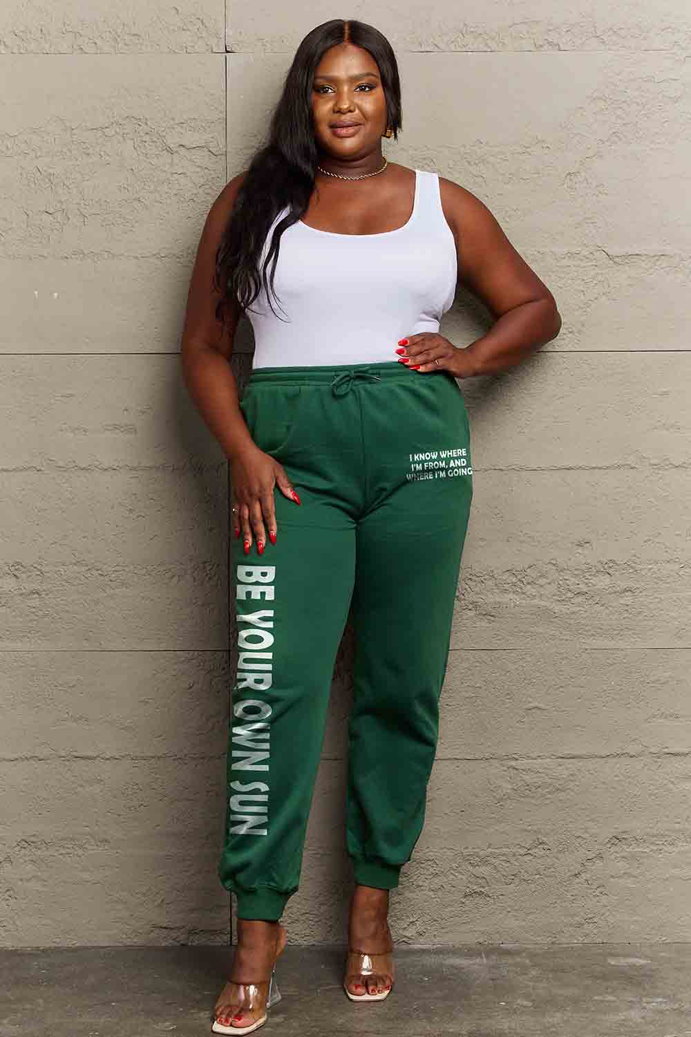 “BE YOUR OWN SUN” Graphic Sweatpants