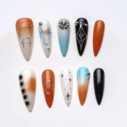 Handmade Nail Wear Nail Art Reusable Press on Nails