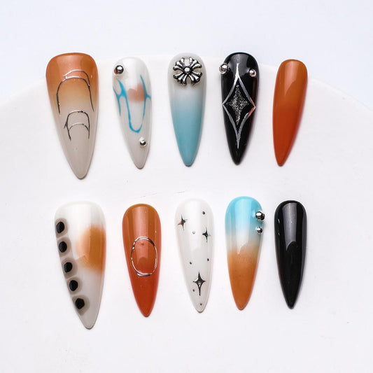Handmade Nail Wear Nail Art Reusable Press on Nails