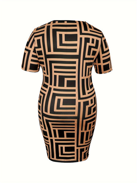 Sweetheart Neck Short Sleeve Mini Dress