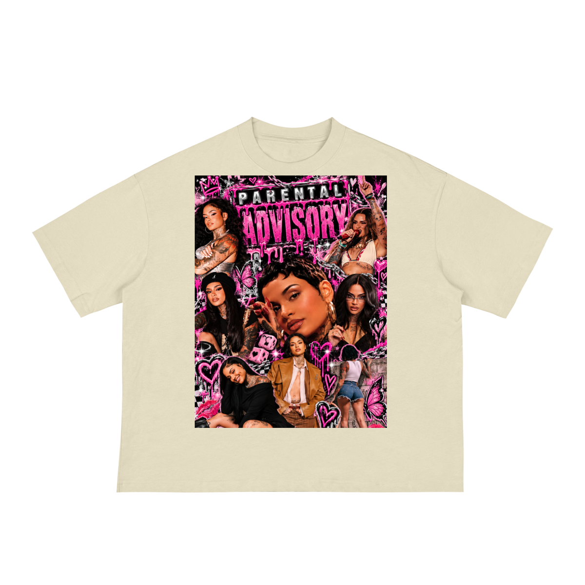 “Parental Advisory” Kehlani 
Classic Loose Boxy Tee