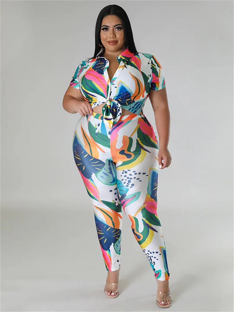 Printed Two Piece Leggings Set