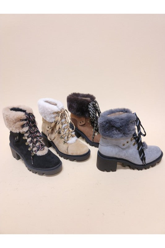 VINI FUR COMBAT BOOTIES