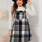 Honey Plaid Wide Strap Overall Dress