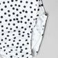 Scattered Dot S/S Flutter Sleeve Leotard
