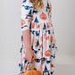 Boo Crew 3/4 Sleeve Pocket Twirl Dress
