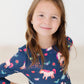 Painted Skies 3/4 Sleeve Pocket Twirl Dress