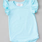 Aqua S/S Flutter Bodysuit