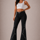 Santa Fe Bell Bottom Jean Black Denim