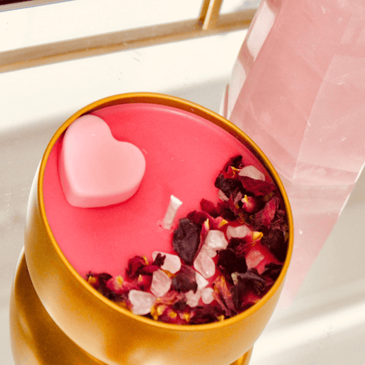 Self-Love Crystal Candle