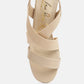 Elastic Straps Block Heel Sandals