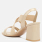Elastic Straps Block Heel Sandals