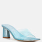 Eugnie Clear Straps Block Heel Sandals