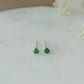 Emerald Crystal Stud Earrings