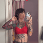 Rose Red Lacey Racerback Bralette