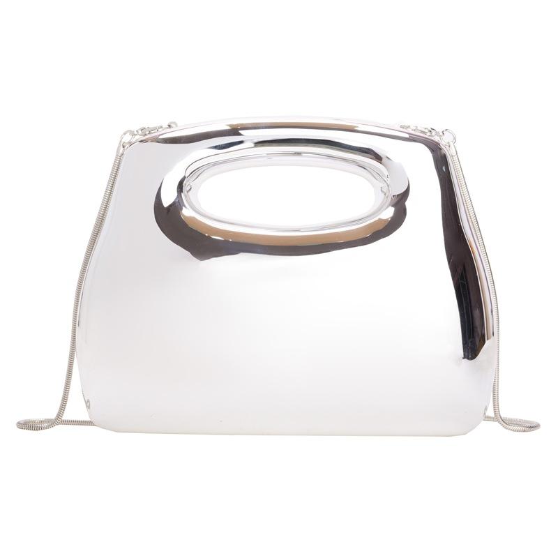 Acrylic square box clutch bag