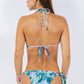 2 Piece Scenic and Floral Prints Bikini