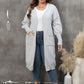 Long Sleeve Pocketed Cardigan