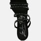 Face Me Studded Spool Heel Multi Strap Sandals