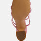 Face Me Studded Spool Heel Multi Strap Sandals