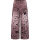MAROON GRAFFITI DENIM