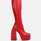 Fanning Platform Long Boots