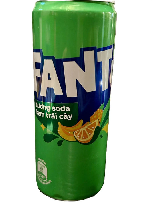 Fanta Cream Soda – Smooth & Sweet Cream-Flavored Soft Drink 320mL Can (Vietnam)