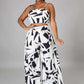 Abstract Shapes Print Pant Set