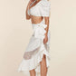 Crop Top 2pc Midi Skirt Set