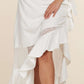 Crop Top 2pc Midi Skirt Set
