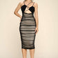 Curve Hugging Bodycon Midi Dress