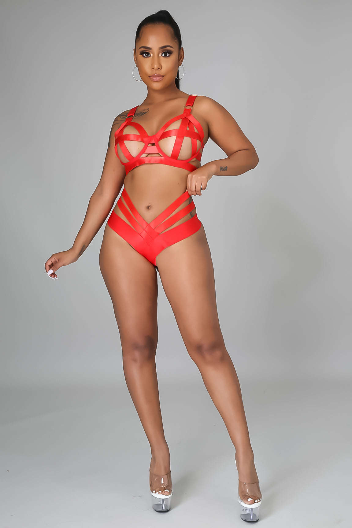 Feeling Sexy Teddy Set - Red