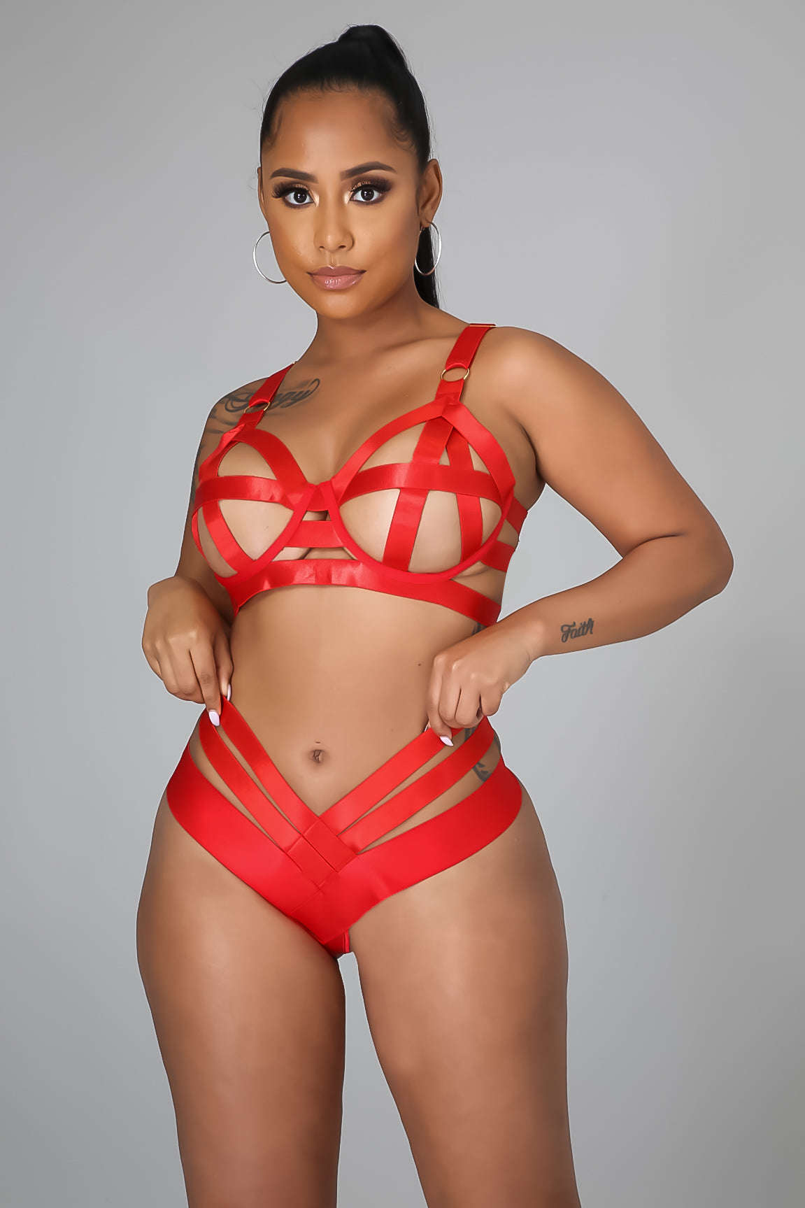 Feeling Sexy Teddy Set - Red
