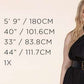 Black Ruffle Plunging V-Neck Fit and Flare Top